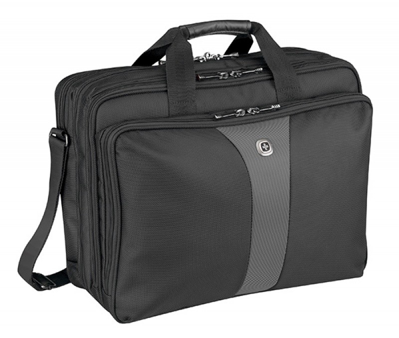 WENGER, LEGACY 17 TRIPLE GUSSET BRIEF, BLACK/GRAY (R)