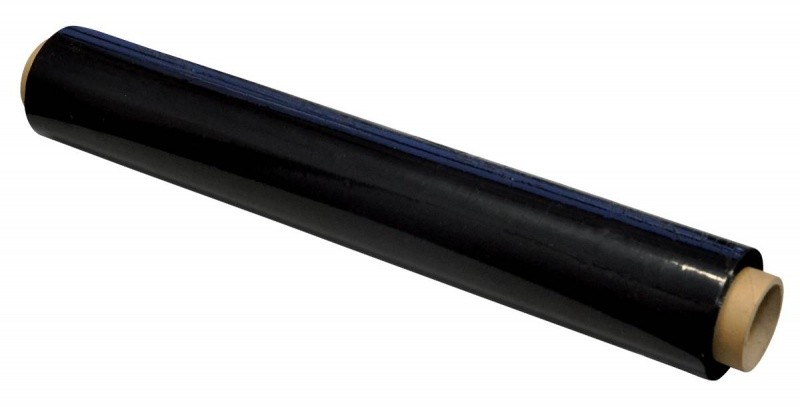 STRETCH FILM MANUAL OP 1 ROLL - 1,5 KG NET BLACK