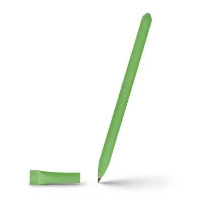 Rolled paper ball pen with cap